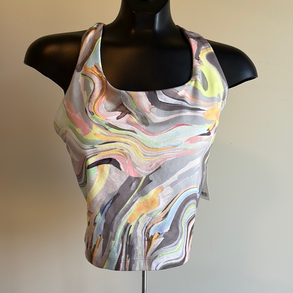 Sage Pastel Swirl Tank Top
